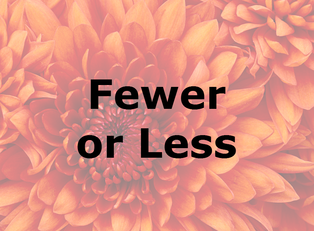 Fewer Or Less Ap Style